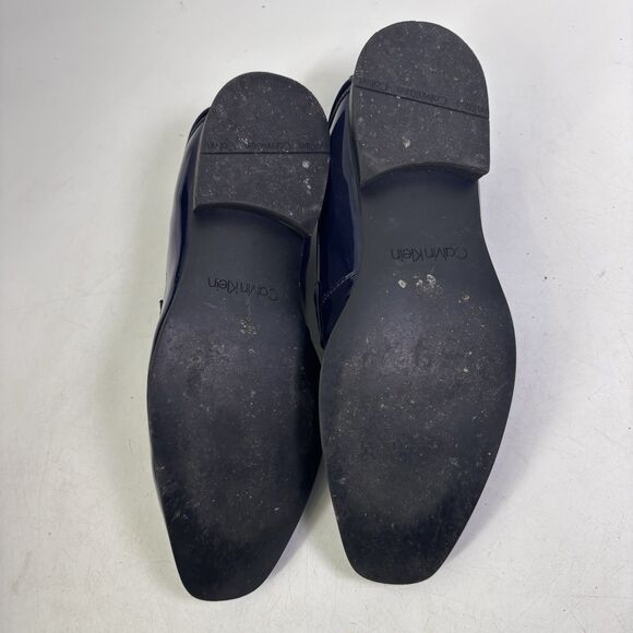 Calvin Klein Bernard Loafer Navy Men’s US 8 EU 41 Patent Leather Dress Shoes